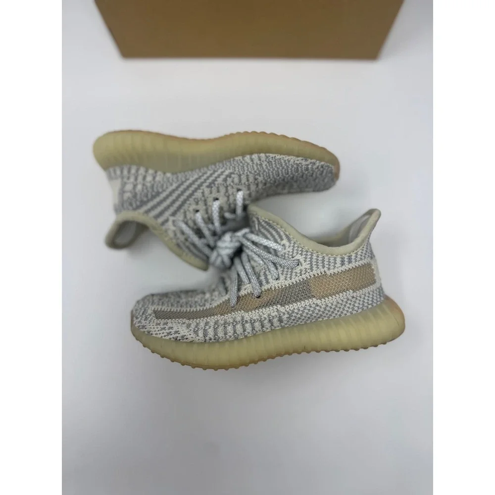 Adidas Yeezy Boost 350 V2 Infant Lundmark Grey Cream Sneakers FV3246 Size 7K